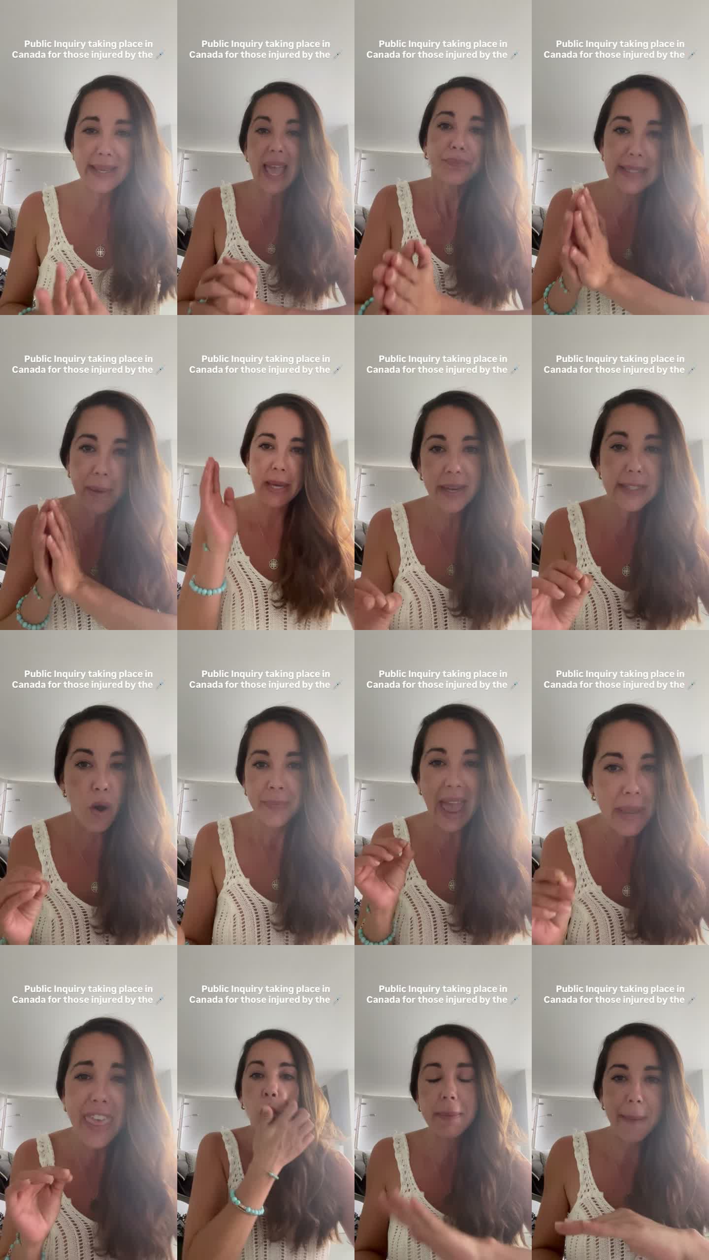 Contact sheet from Instagram Reel about the Allison Inquiry